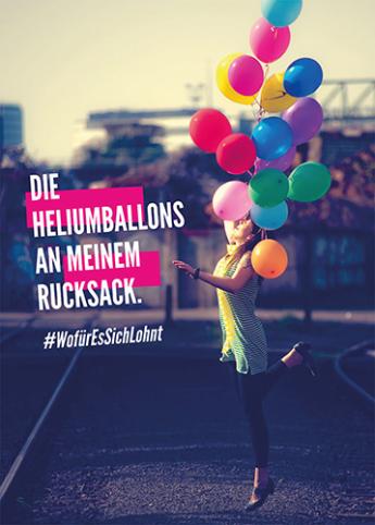 Plakat „Heliumballons“